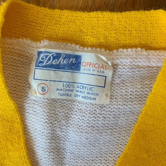 Vintage 60’s V neck varsity sweater - Picture 3 of 3